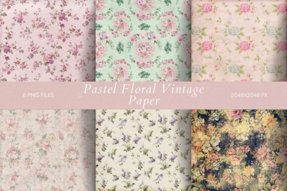 Download Pastel Floral Vintage Paper - Premium Resources
